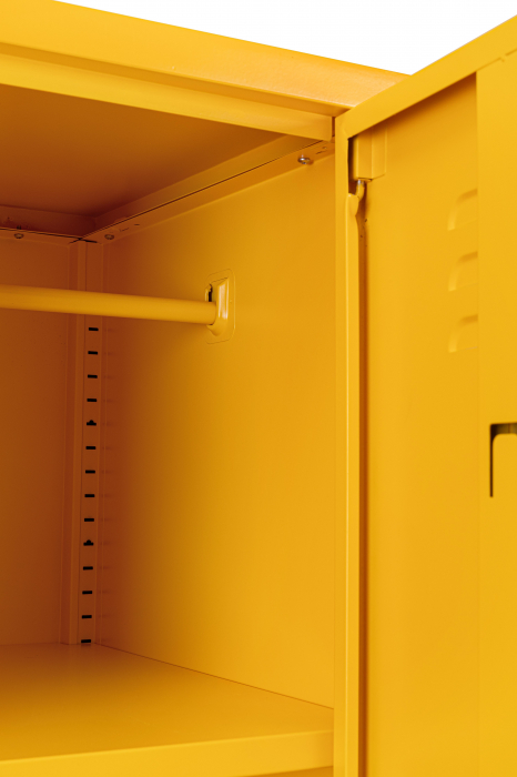 Dulap Cambridge, Otel, Galben, 50x80x185 cm [2]