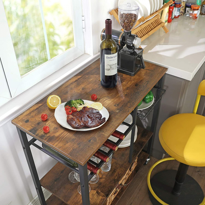 Masa de servire cu depozitare, SONGMICS, 800*400*865 [4]