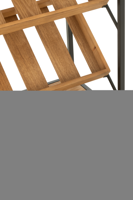 Dulap de bar furnir, natur/negru, M [6]