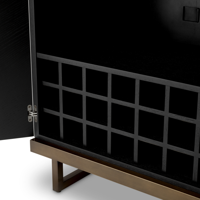 Dulap de bar Wexford furnir natural stejar furnir eucalipt |W. 80 | D. 50 | H. 175 cm  [5]