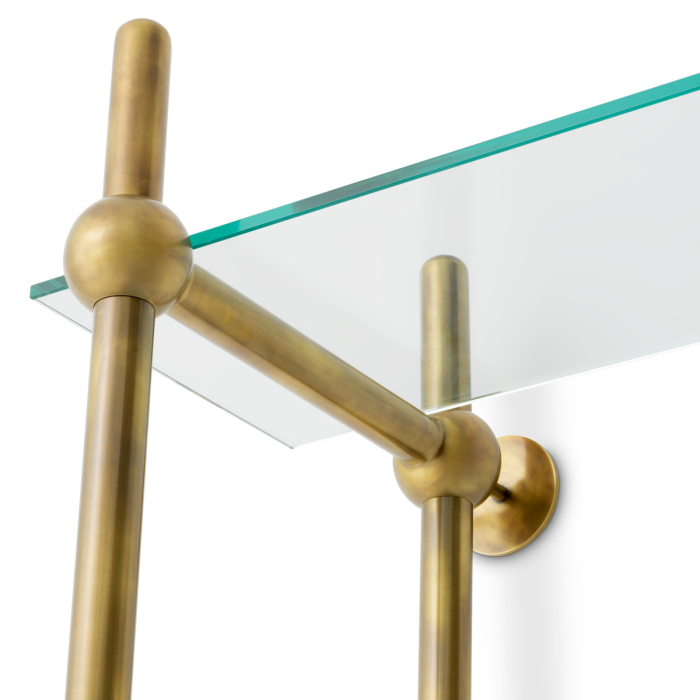 Dulap de perete Monforte cu finisaj vintage din alama |W. 100 | D. 49 | H. 240 cm  [5]