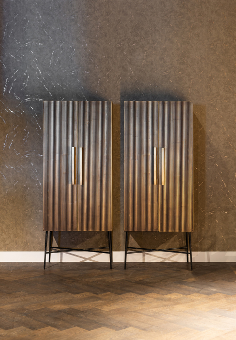 Dulap Ironville, MDF/Lemn/Metal/Alama/Fier, Bronz/Negru, 182x75x40 cm [7]