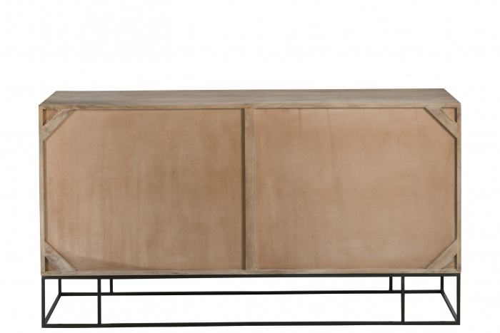 Dulap, Lemn, Negru, 160.5x45x85.5 cm [4]