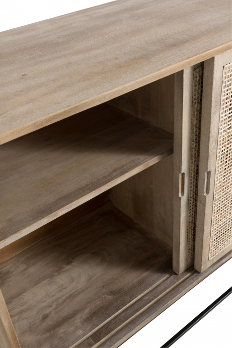 Dulap, Lemn, Negru, 160.5x45x85.5 cm [11]