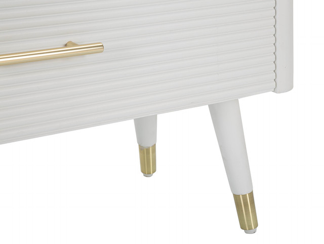 Dulap Matera, Lemn/MDF/Fier, Alb/Maro, 80x78x37 cm [7]