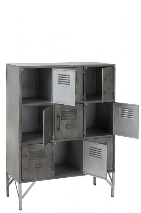 Dulap, Metal/Fier, Argintiu/Gri, 86x41x113.5 cm [8]