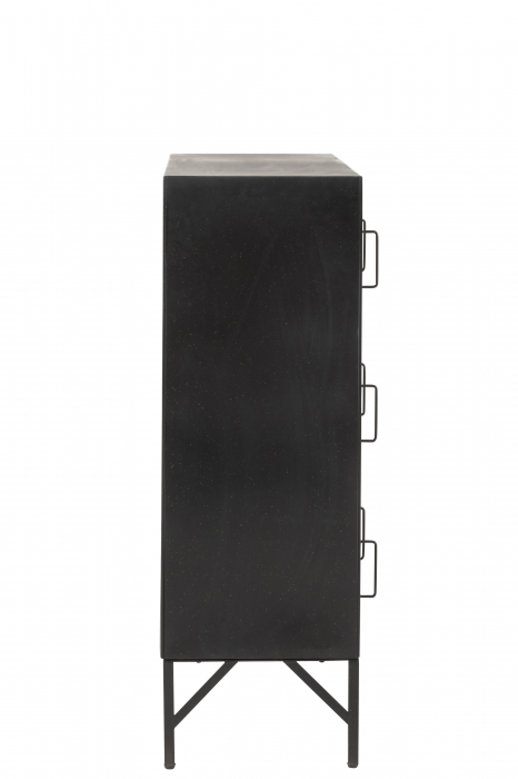 Dulap, Metal/Fier, Negru, 86x41x113.5 cm [3]