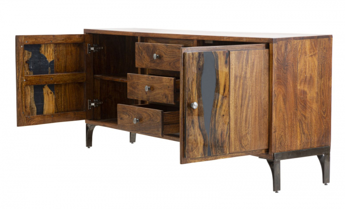 Dulap, MUSTANG cm 175x40x75 (lemn de salcâm) [3]