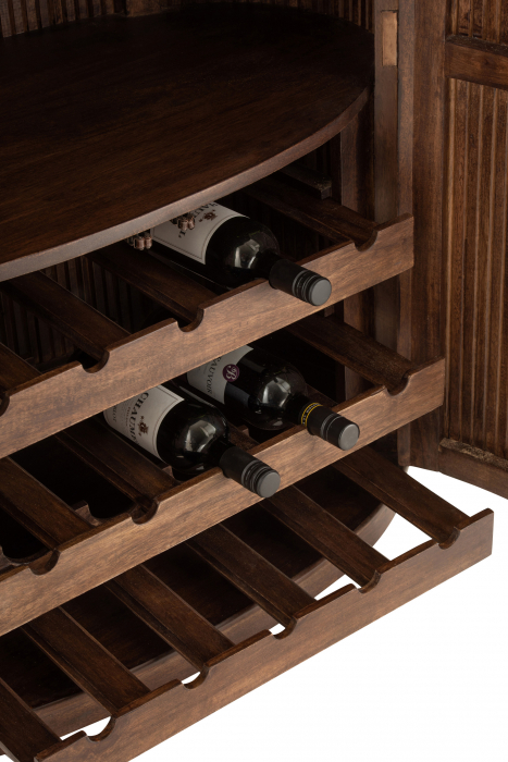 Bufet bar lemn mango, Lemn, Maro, 90x55x164 [6]