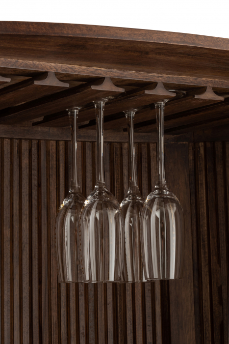 Bufet bar lemn mango, Lemn, Maro, 90x55x164 [7]