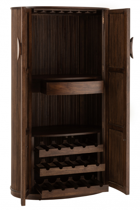 Bufet bar lemn mango, Lemn, Maro, 90x55x164 [5]