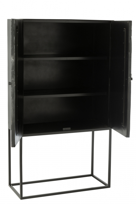 Dulap Shanil Lemn/Metal, Negru [9]