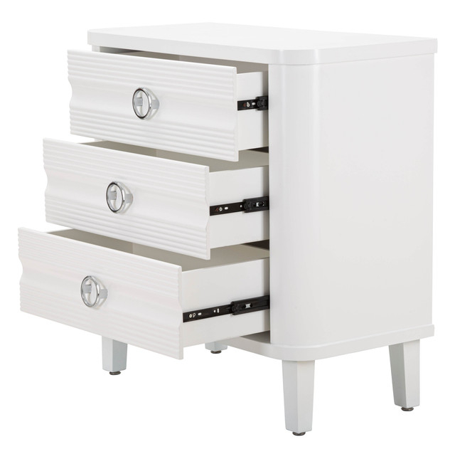 Dulap Shine, Lemn/MDF/Metal, Alb, 84x81x40 cm [4]