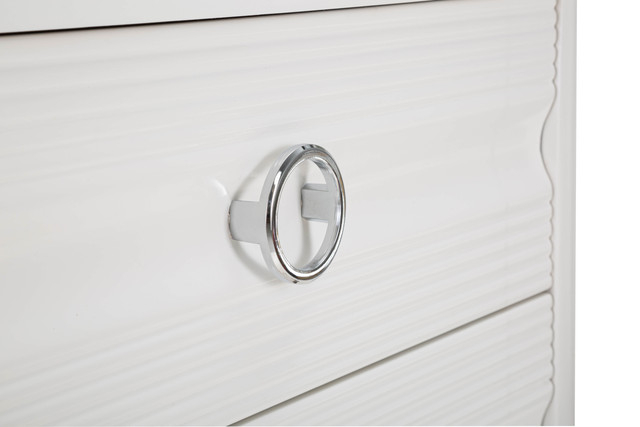 Dulap Shine, Lemn/MDF/Metal, Alb, 84x81x40 cm [6]