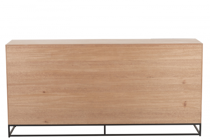 Dulap Zigzag, Lemn, Negru, 180x42.5x86.5 cm [4]