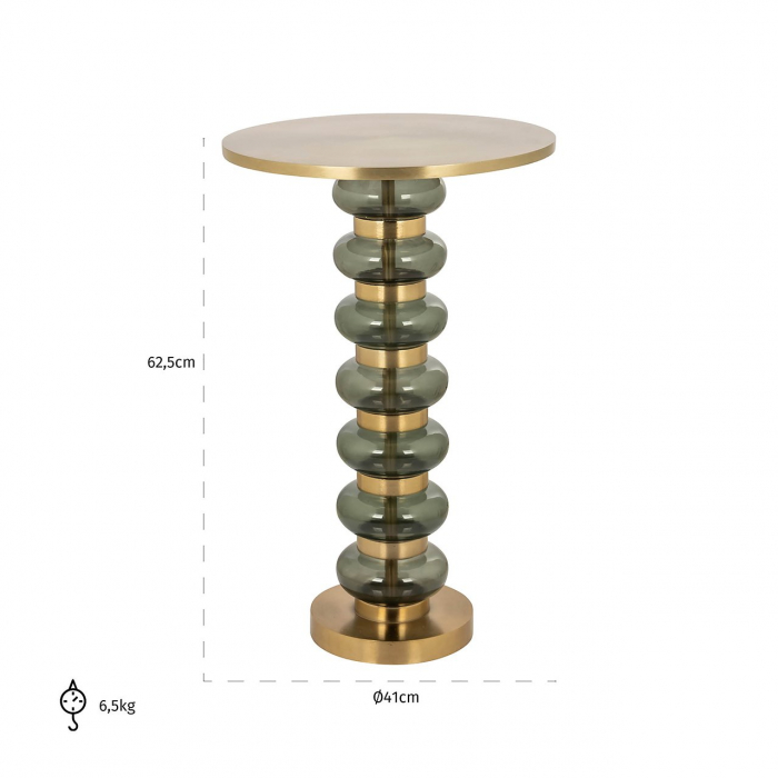 Masuta de colt, Bowiene verde, Dims: 60.0 x 41.0 x 41.0 cm [3]