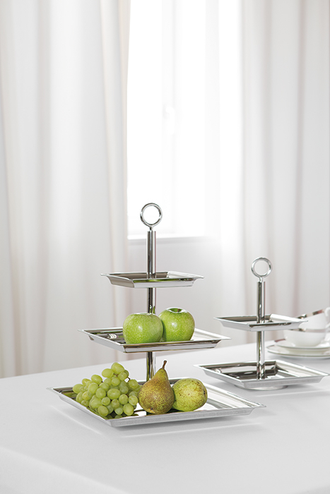 Etajera NAGANO, otel inoxidabil, 49x32x32 cm [2]