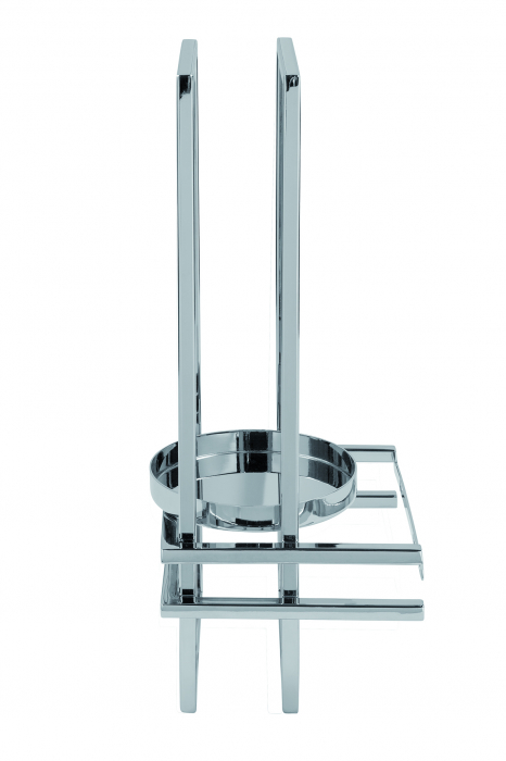 EZ-DUALIS, Decor de perete, oțel inoxidabil, nichel, H.41,L.16,L.15 cm [2]