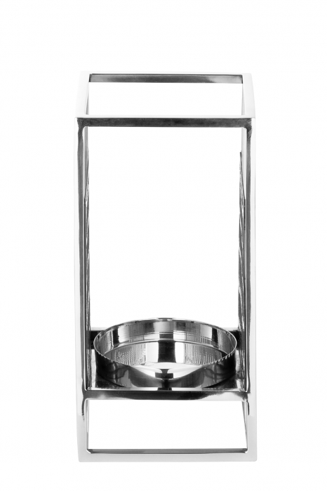 EZ-NICOSA, Suport lumânare pentru 146227, oțel inoxidabil, l.10, l.10, h.17 cm [3]