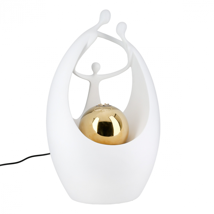 Fântână, Familie, Kolmikko, Poly, alb, PU 1, L. 23 cm, L. 27,5 cm, H. 44,5 cm [2]