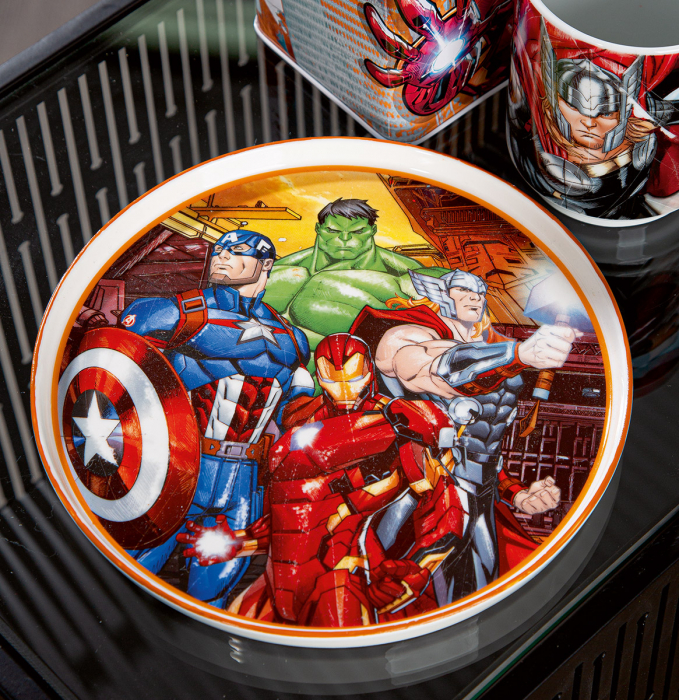 Farfurie, Marvel - Avengers, Porțelan, multicolor, PU 4, D. 20 cm [2]