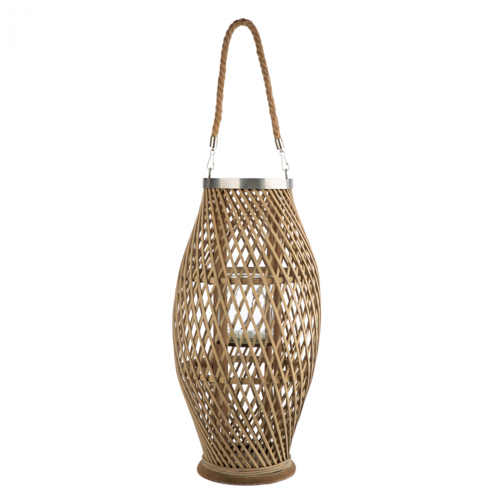 Felinar, Con, Bambus, culori naturale, PU 2, H 48 cm, D 23 cm [2]