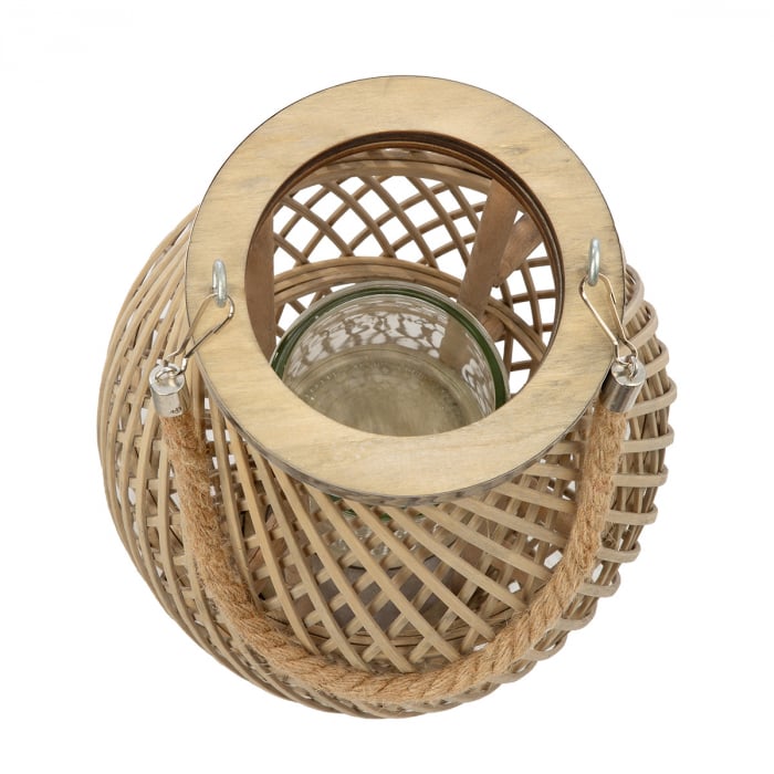 Felinar, Con, Bambus, culori naturale, PU 2, H 48 cm, D 23 cm [3]