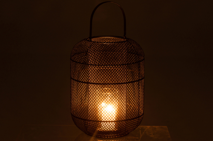 Felinar, Metal, Negru, 28x28x51 cm [3]