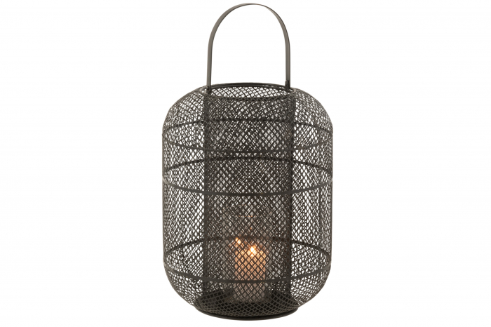 Felinar, Metal, Negru, 28x28x51 cm [2]