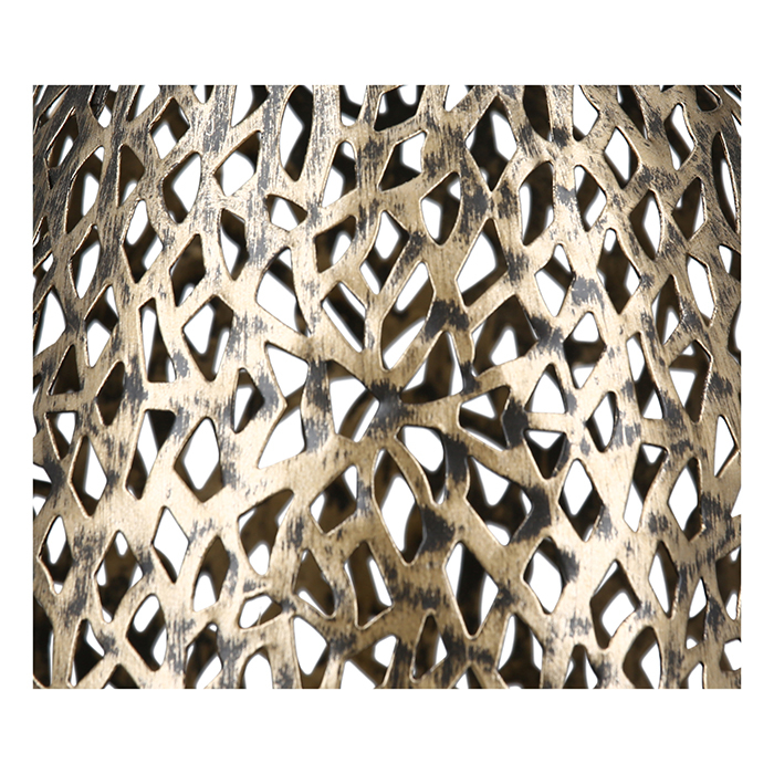 Felinar Purley, metal, auriu, 20x20 cm [2]