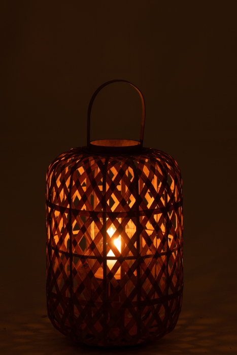 Felinar, Rachita/bambus, Natural, 37.5x37.5x70 cm [3]