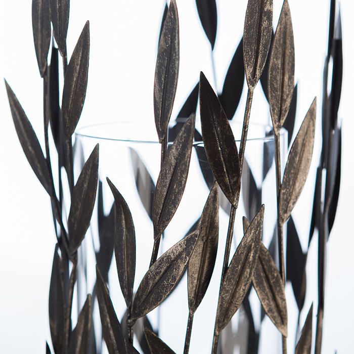 Felinar Twigs metal, auriu , 31x13 cm [6]