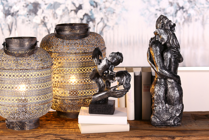 Figurina Addiction, rasina, argintiu, 28x18.5x12 cm [5]