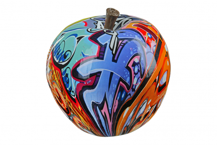 Figurina Apple Street Art, Rasina, Multicolor, 11x11x11 cm [3]
