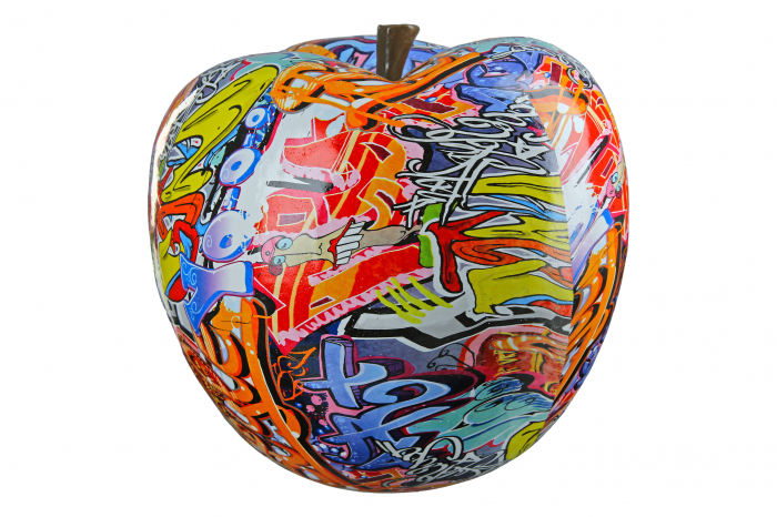 Figurina Apple Street Art, Rasina, Multicolor, 29x31x29 cm [3]