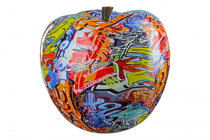 Figurina Apple Street Art, Rasina, Multicolor, 29x31x29 cm [4]