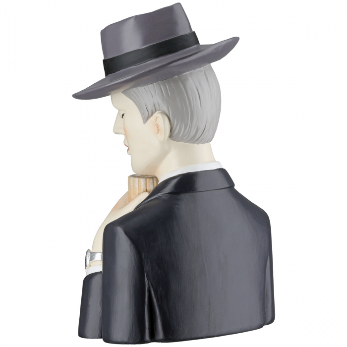 Figurină, Bărbat, Poli, gri, negru, PU 2, L. 10 cm, l. 12 cm, H 19 cm [4]