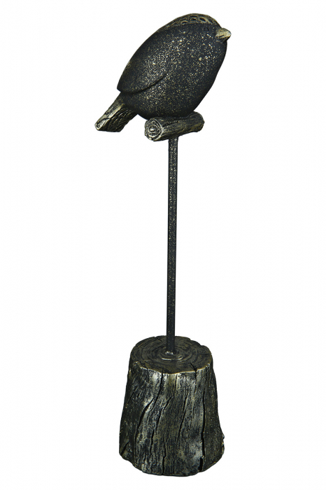 Figurina Bird Woody, Rasina, Bronz/Auriu, 9x36x10 cm [3]