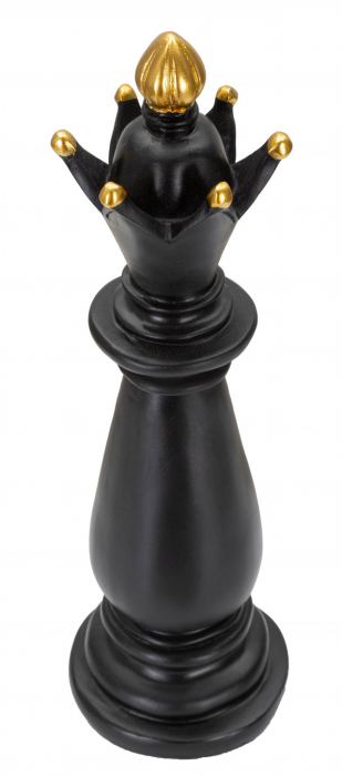 Figurina Bishop, Rasina, Negru/Auriu, 38.5x12.5x12.5 cm [3]