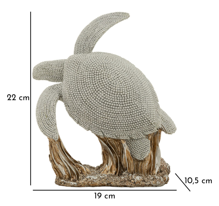 Figurina, Broasca testoasa sclipitoare 19x10.5x22 cm [6]