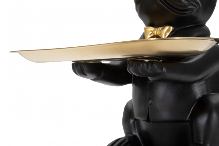 Figurina Bull Dog, Rasina, Negru/Auriu, 23.5x19x20 cm [3]