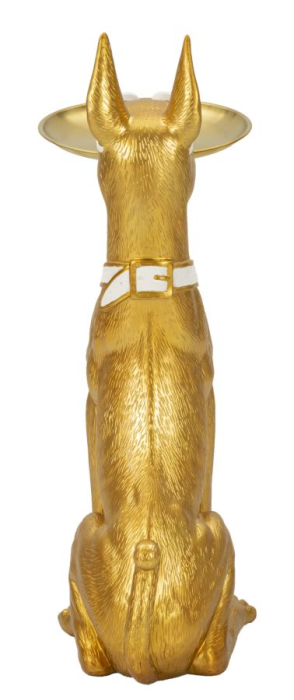 Figurina Caine cu tava, 27x51x74 cm (tava ø 30 cm) [4]