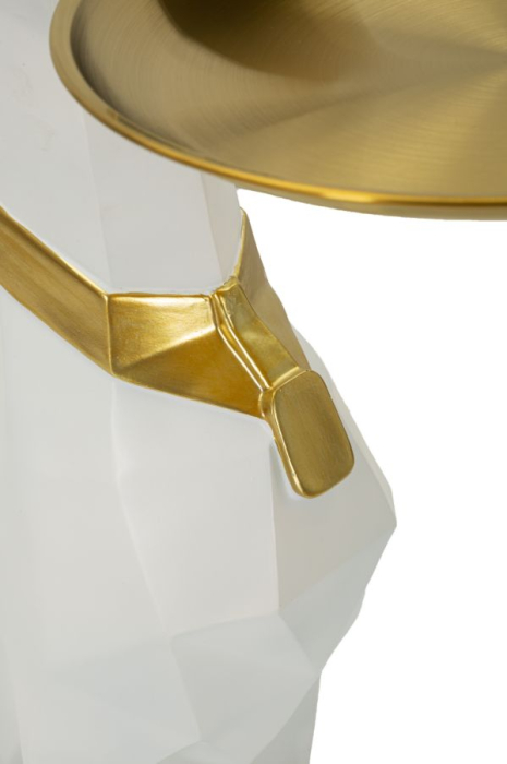 Figurina Caine cu tava, cm 27x51x74 (tava cm ø 30) [7]