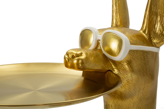 Figurina Caine cu tava, cm 30x64x91 (tava cm ø 30) [5]