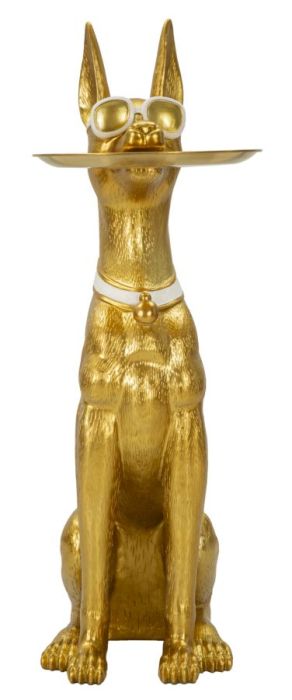 Figurina Caine cu tava, cm 30x64x91 (tava cm ø 30) [2]