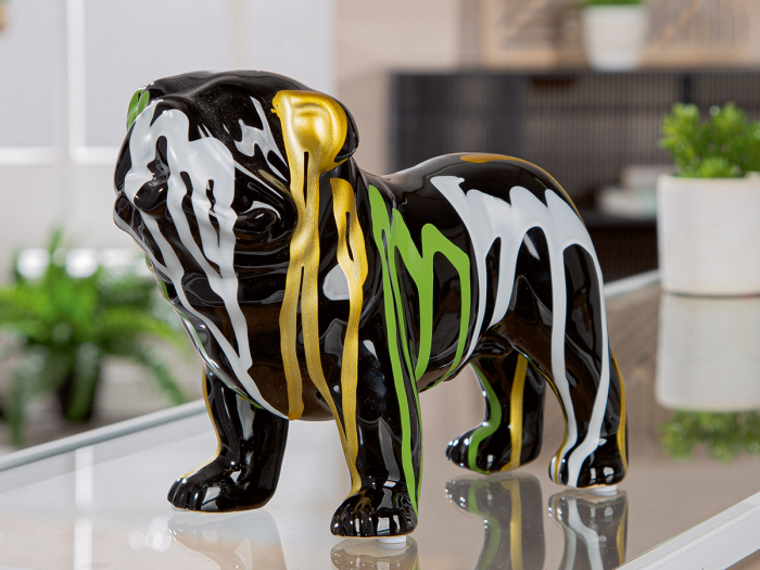 Figurină, Câine, Scuro, Ceramica, negru, PU 2, L. 10 cm, L. 22 cm, H. 16 cm [4]