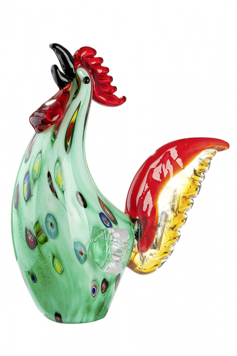 Figurina cocos Wildflower, sticla, multicolor, 25.5x27x12.5 cm [2]