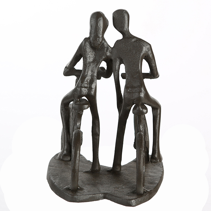 Figurina CYCLING, metal, 13x13X10 cm [5]