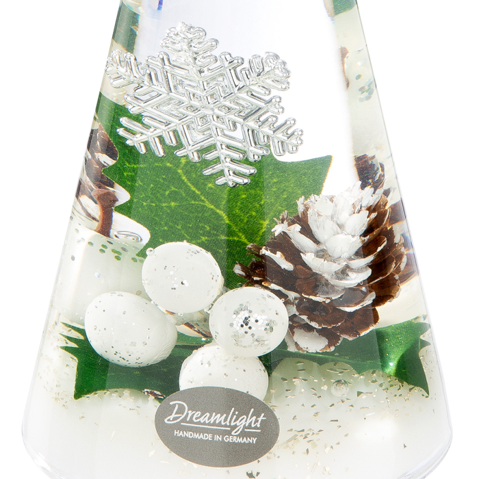 Figurina Dreamlight, inger Mediu, „Iarna”, Sticla, verde, alb, PU 4, L. 8 cm, L. 8 cm, H 20 cm [2]