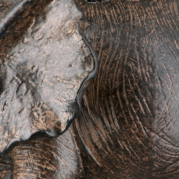 Figurină, Elefant, Tarangire, Polirășină, maro, PU 3, L. 18 cm, L. 18 cm, H. 12 cm [3]